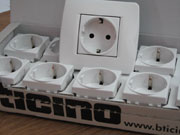 Высокое качество пластика розеток bticino видно невооруженным глазом